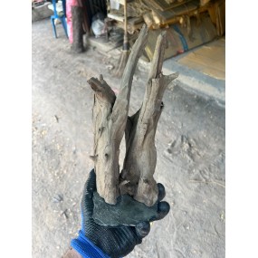 Natural root + stone
